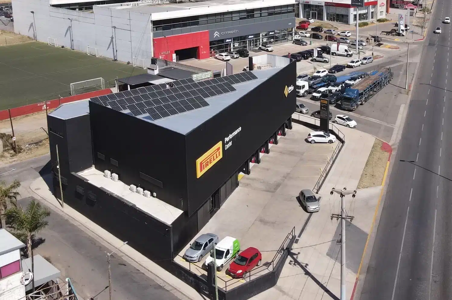 PHOTOVOLTAIC SYSTEM FOR SELF-CONSUMPTION – PYL NEUMÁTICOS BLACK CUBE