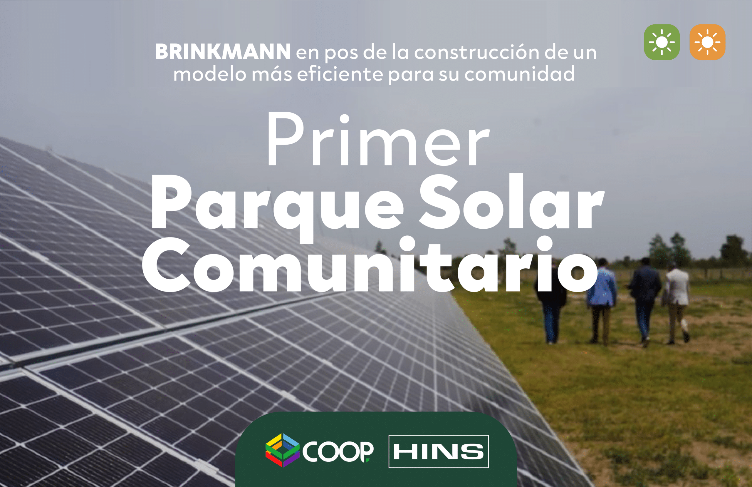 Brinkmann tendrá su primer parque solar comunitario.